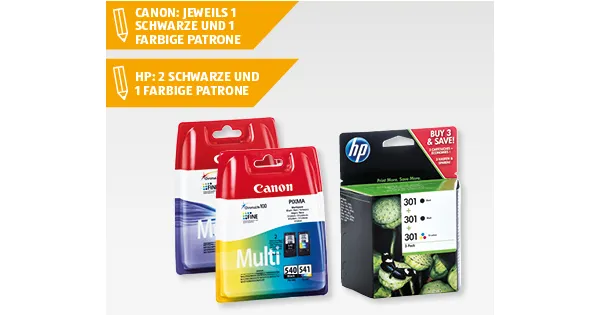 CANON/HP Druckerpatronen ALDI Suisse ab 21.09.2015 Aktionis.ch