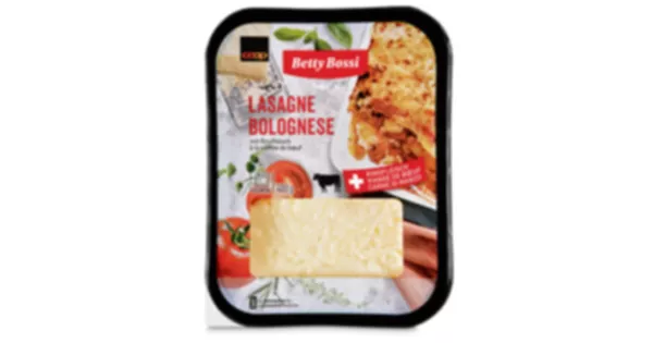 Coop Betty Bossi Lasagne Bolognese Rind, 3 X 400 G, Trio - 20% Rabatt ...