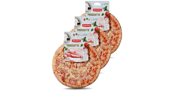 Coop Betty Bossi Pizza Prosciutto, 3 x 400 g, Trio 33 Rabatt Coop