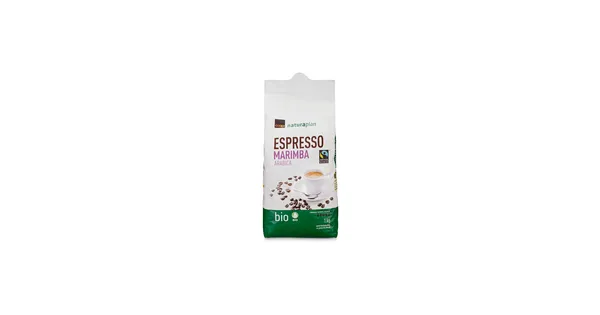 Coop Naturaplan BioMarimba Espresso, Fairtrade Max Havelaar, Bohnen, 2 x 1 kg, Duo 50 Rabatt