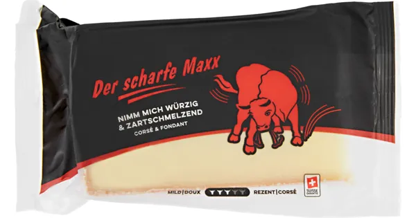 Der scharfe Maxx Halbhartkäse - 20% Rabatt - Denner - ab 09.05.2023 ...