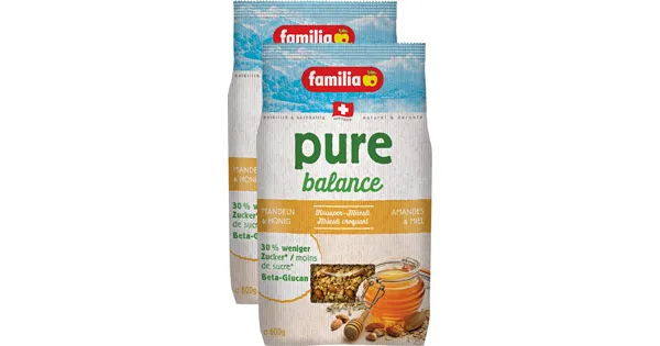 Familia pure balance Knuspermüesli 28 Rabatt Denner ab 07.09.