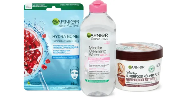 Garnier Gesichts-Pflegeset – 3 Unverzichtbare Produkte Für Reine, Gepflegte Haut, Tägliche Reinigung & Verwöhn-Routine