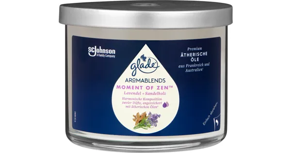 Glade Kerze Essential Oil Moment of Zen 20 Rabatt Denner ab 13.