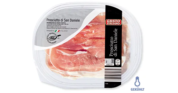 GUSTO ITALIANO Prosciutto di San Daniele ALDI Suisse ab 08.08.2015 Aktionis.ch