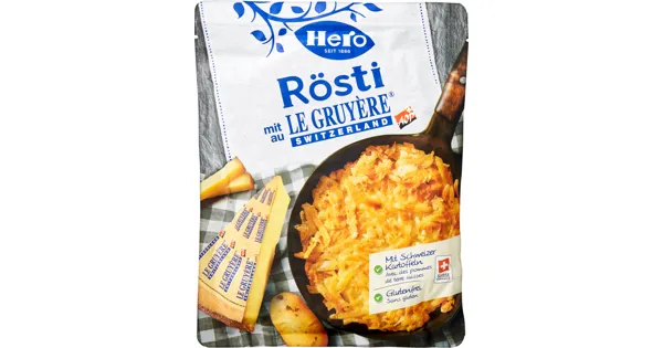 Hero Rösti mit Le Gruyère AOP - 23% Rabatt - Denner - ab 02.01.2025 ...