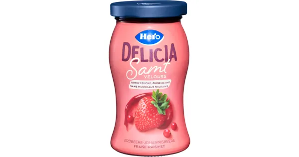 Hero Samt Konfitüre Erdbeere-Johannisbeere - 30% Rabatt - Denner - ab ...