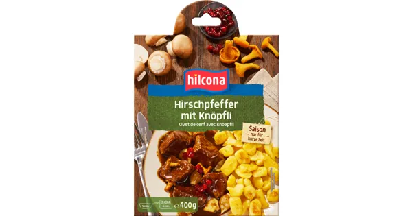 Hilcona Hirschpfeffer mit Knöpfli - 21% Rabatt - Denner - ab 15.11.2022 ...