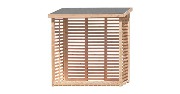 Kaminholzregal Lärche massiv mit Rückwand - OTTO'S Onlineshop - ab 25