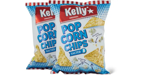 Kelly PopcornChips gesalzen, DuoPack Migros ab 08.12.2020