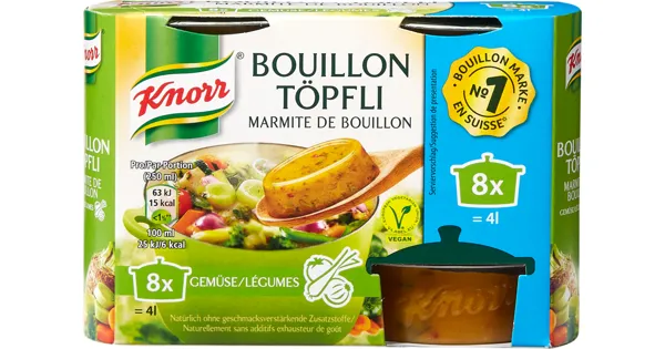 Knorr Bouillon Töpfli Gemüse 20 Rabatt Denner ab 16.01.2024 Aktionis.ch