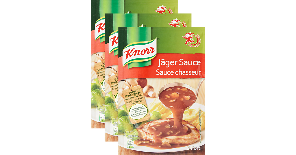 Knorr Sauce Jäger - 20% Rabatt - Denner - ab 17.07.2018 - Deal.ch