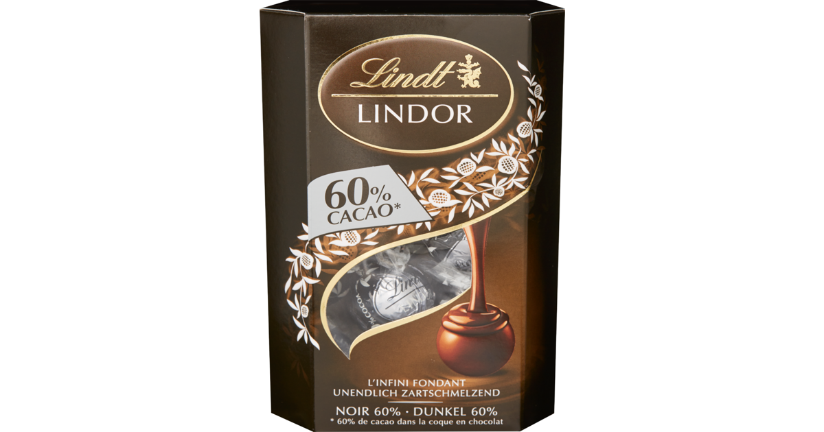 Lindt Lindor Kugeln Dunkel 60% Cacao - 26% Rabatt - Denner - ab 05.10. ...