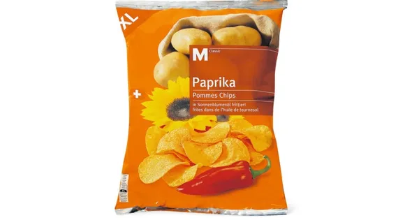 MClassic Chips Nature oder Paprika im XLPack 50 Rabatt Migros