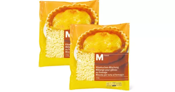 M Classic Käsekuchen Mischung Im Duo Pack 20 Rabatt Migros Ab 30082016 Aktionisch 