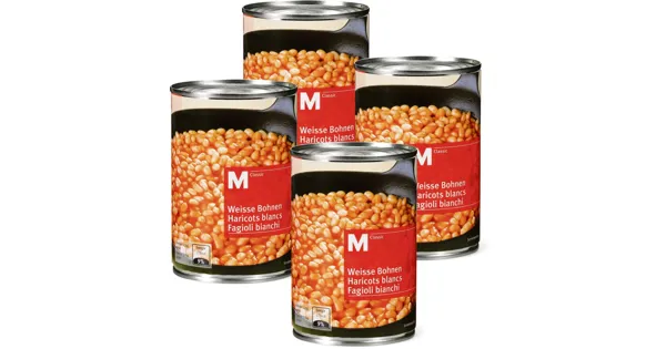 M-Classic-Linsen, -Linsen mit Speck, -Weisse Bohnen oder -Chili con ... M-Classic-Linsen, -Linsen mit Speck, -Weisse Bohnen oder -Chili con ...