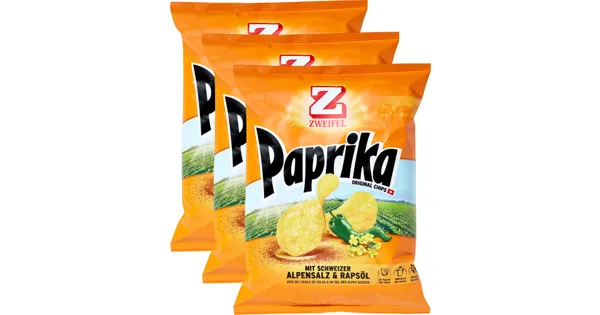 Zweifel Chips Original Paprika 33 Rabatt Denner ab 28.02.2023