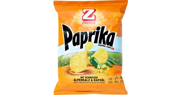 Zweifel Chips Paprika Denner ab 27.08.2021 Aktionis.ch